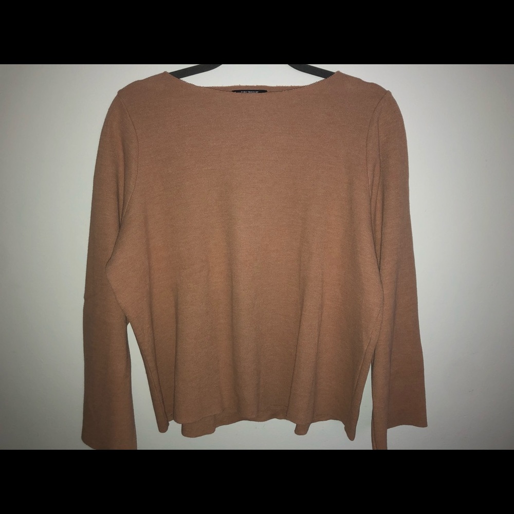 Zara top tan color